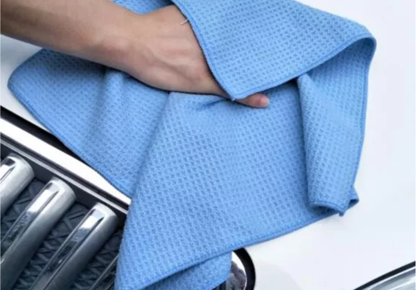 Toalla de Secado Rápido para Autos con Microfibra Waffle - Absorción Máxima